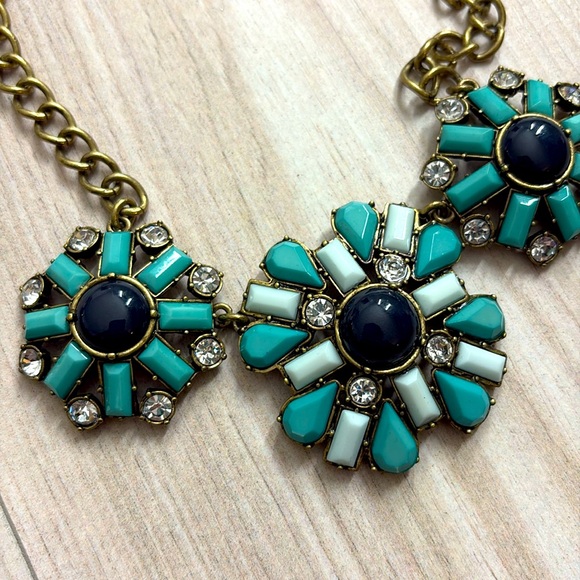 J Crew Turquoise Blue Necklace - Picture 2 of 3